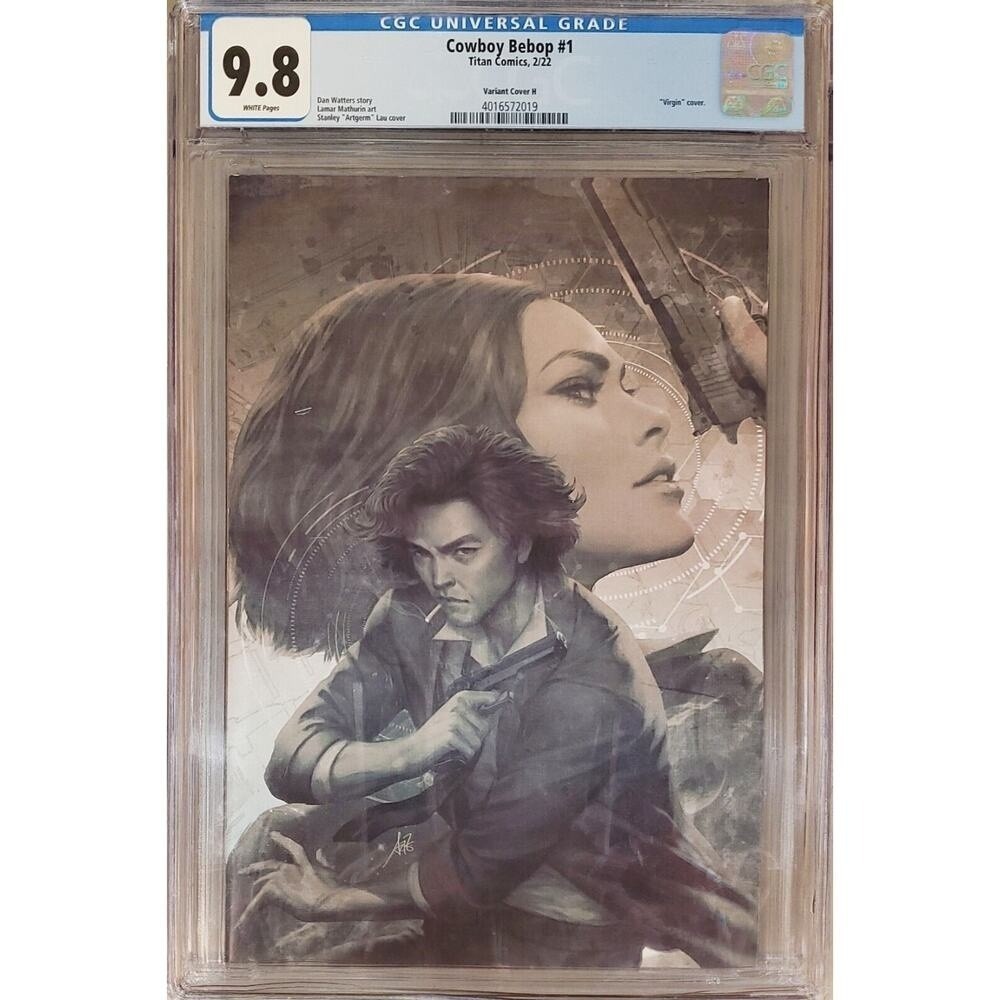 Cowboy Bebop #1 Artgerm Virgin Variant H CGC‎ 9.8 White Pages Spike Spiegel
